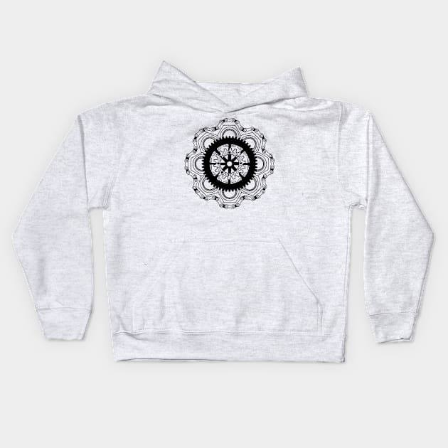 Mechanical mandala Kids Hoodie by hoddynoddy